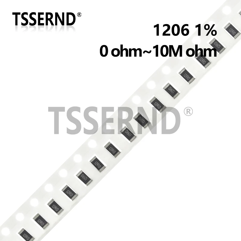 200pcs 1% 1206 SMD resistor 0R ~ 10M 1/4W 0.1 1 10 100 150 220 330 470 ohm 1K 2.2K 4.7K 10K 100K 1R 10R 100R 150R 220R 330R 1M