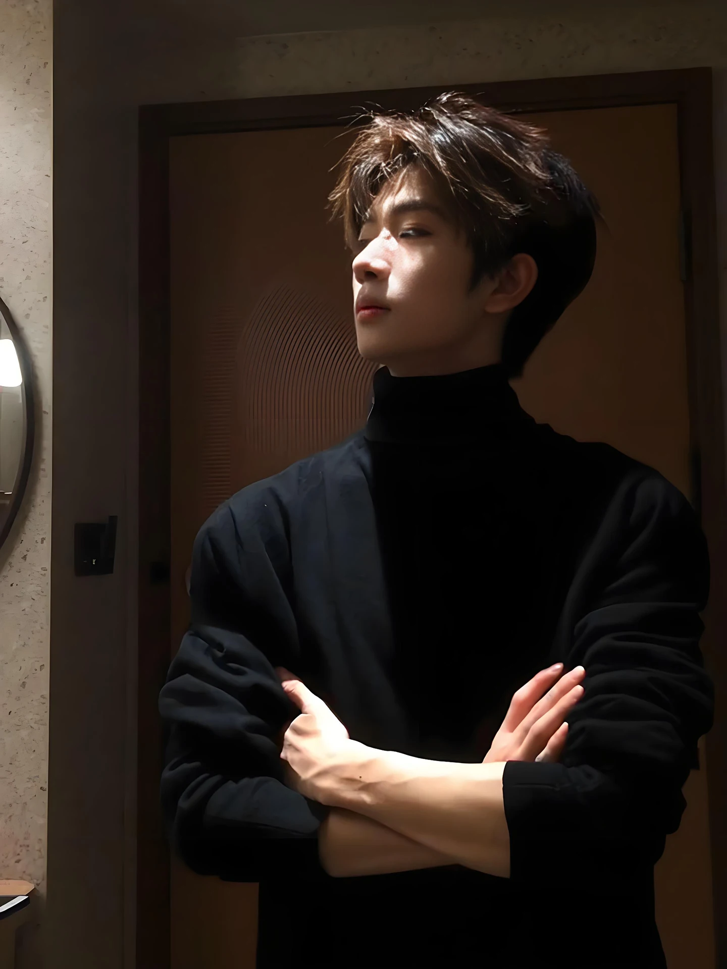 

Мужской трикотаж Cleanfit American Slim Fit с высоким воротником и подкладкой для зимы, для официального стиля