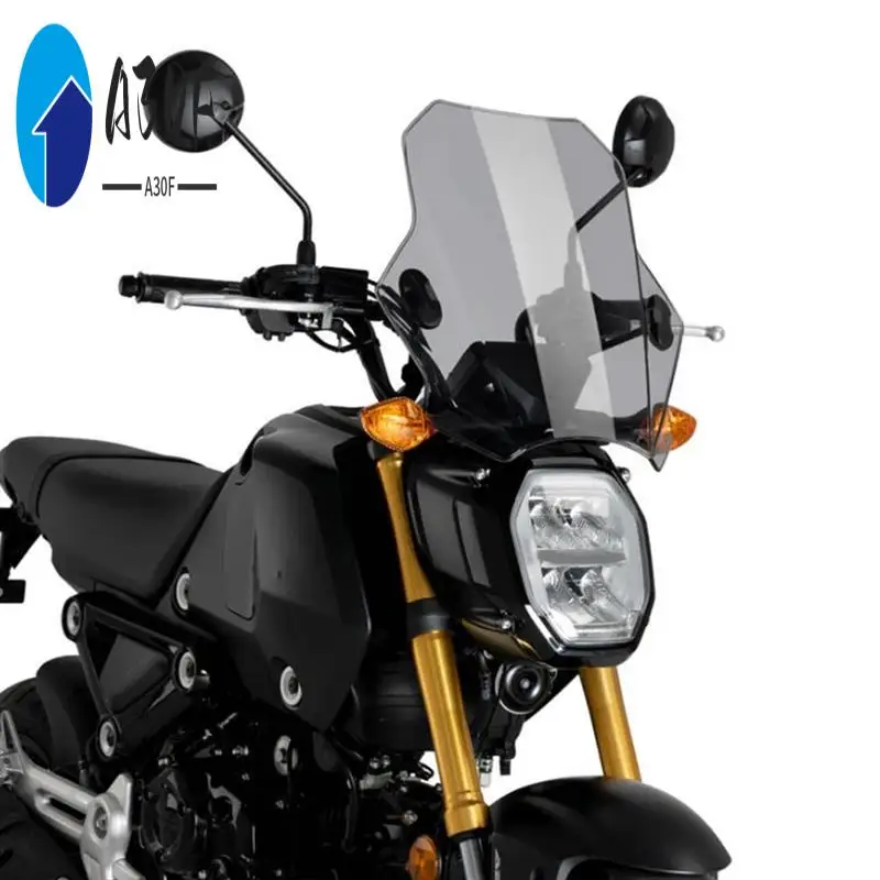 

A30F-Motorcycle Windscreen For Yamaha MT07 MT09 HONDA CBR600RR CB1000R GXSR 600 750 BMW Ducati Adjustable 43X40cm