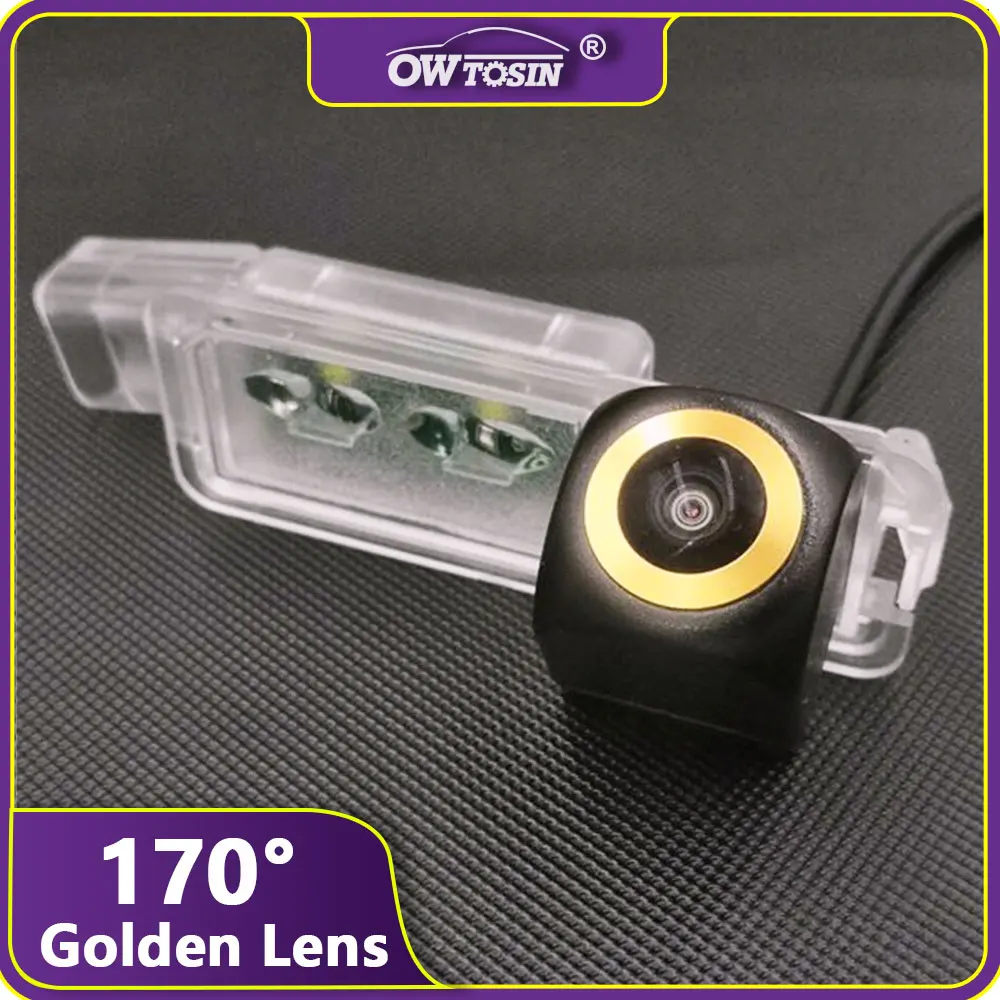 170° AHD 1080P Golden Lens Reverse Car Vehicle Camera For SEAT Ibiza 6L MK3 2002~2008 Ibiza 6J MK4 2008~ 2015 RearView Monitor