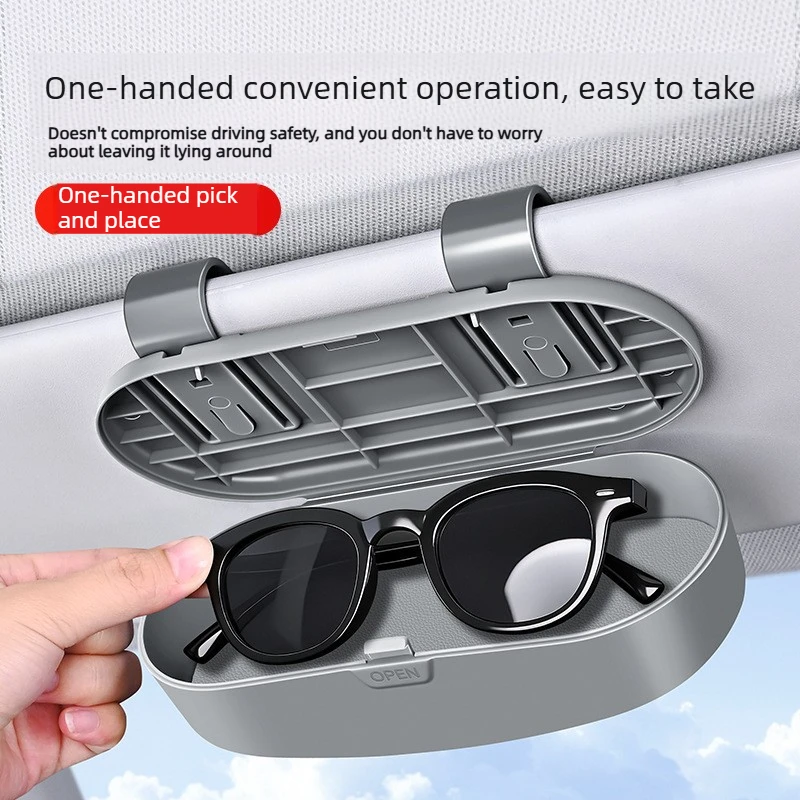 

Car Visor Glasses Case Premium ABS Auto Sunglasses Organizer Storage Case Anti-Scratch Protection for Car Accessories