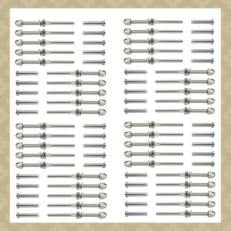 

AB45 40X резьбовой болт и шаровой педальный кабельный комплект, концевой фитинг 0,32 см, T316, нержавеющая сталь морского класса