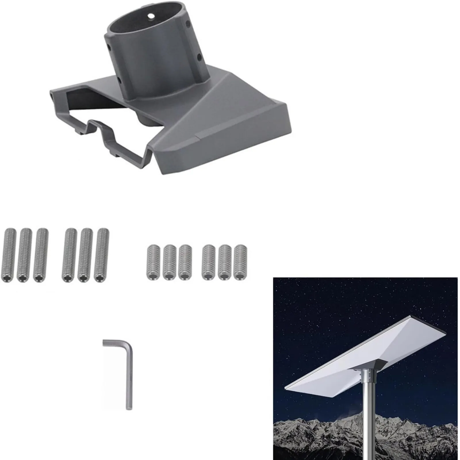 Starlink Gen 3 Pipe Adapter Metal Starlink Mount Adapter Kit with Install Tools