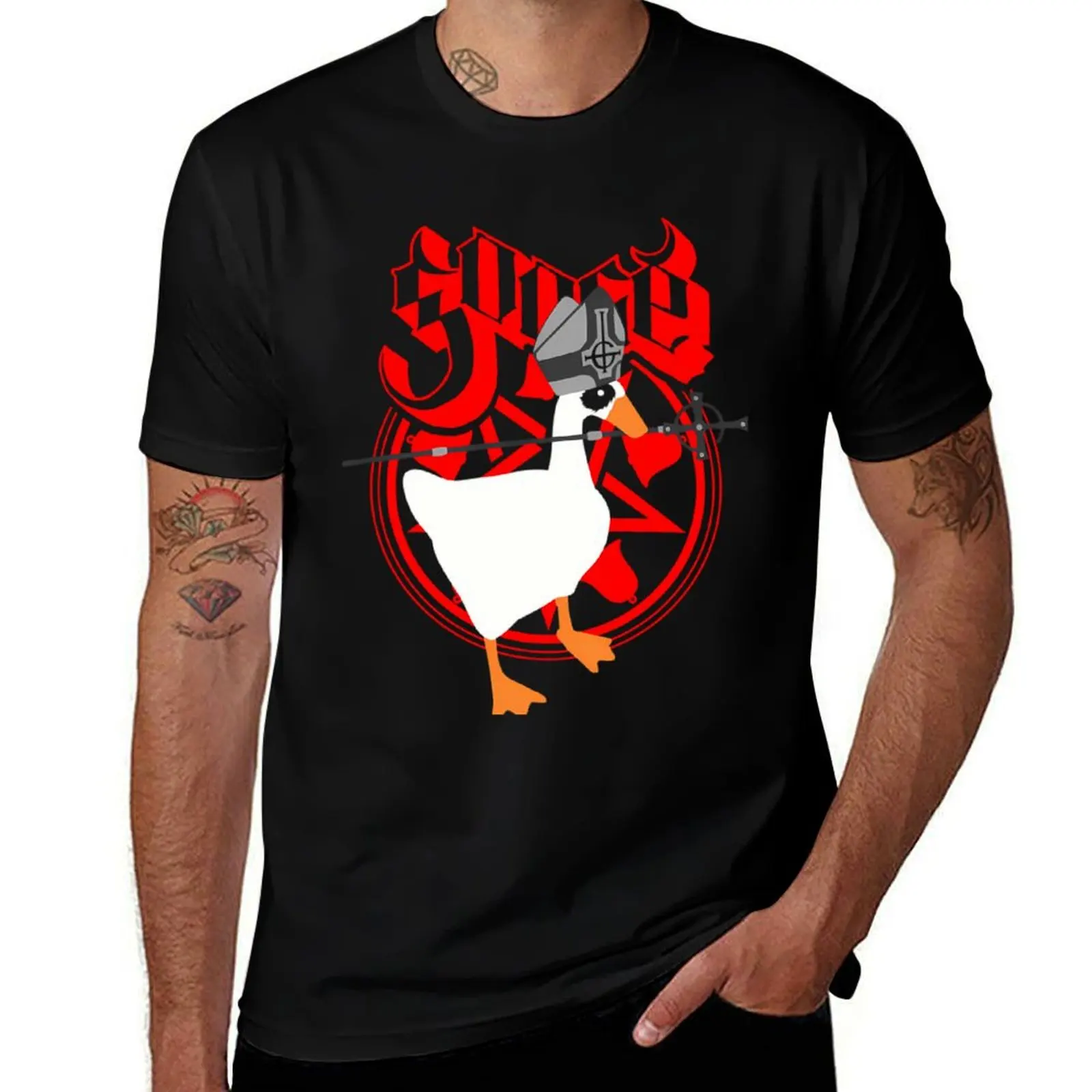man t Ghost shirts Goose for anime graphic t cotton for Metal pack t T-Shirt Gaming tees Parody Untitled shirts man shirt Band