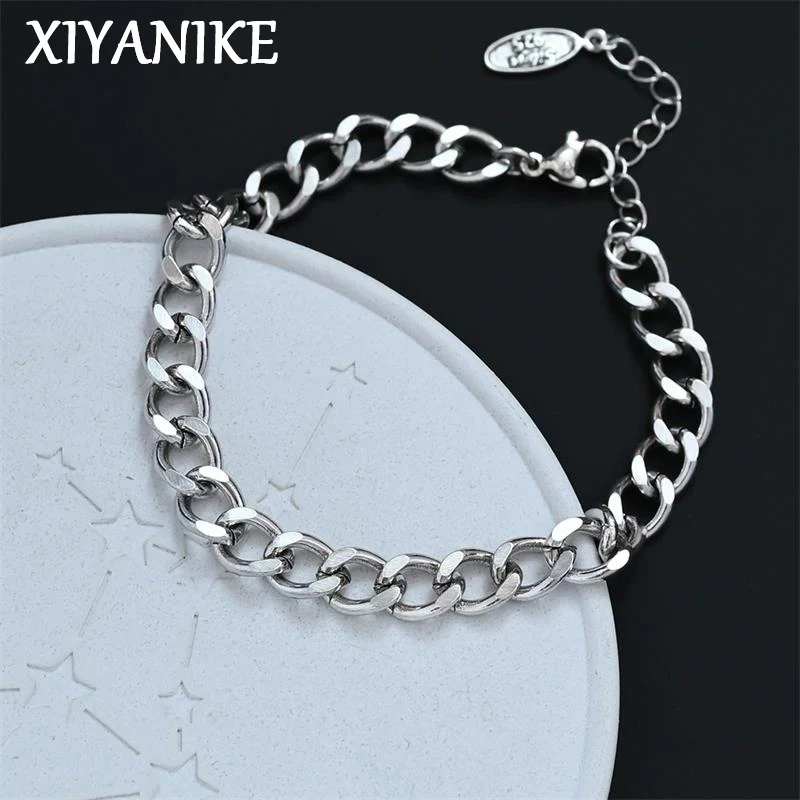 

XIYANIKE Retro Chain Bracelet For Women Girl Punk Hip Hop Fashion New Jewelry Gift Party Daily Dropship pulseras mujer
