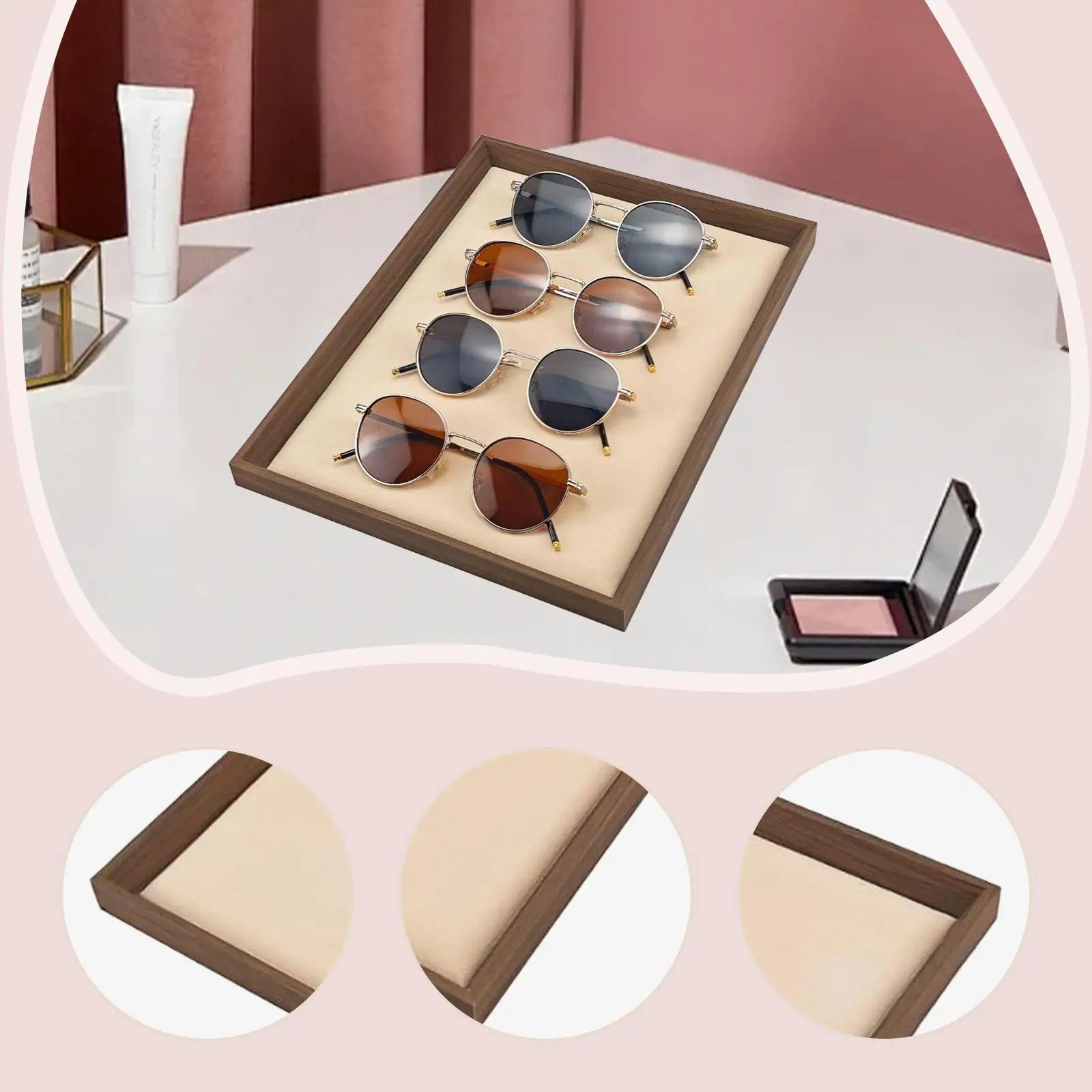 صينية مجوهرات صينية تخزين خشبية متعددة الأغراض لمتجر الحمام