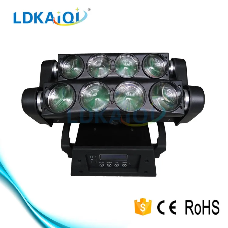 المهنية مخصصة ديسكو LED 8x10 واط LED DMX العنكبوت تأثير ضوء شعاع تتحرك رئيس الخفيفة