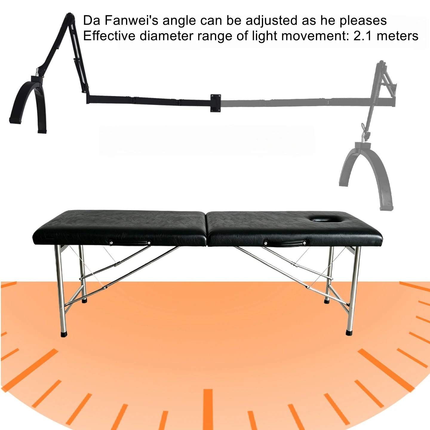 Tattoo Wall Light, Diffuser, Work Light, Fill Light, Foldable Metal Storage, Hanging Long-Arm Stand, Anti-Glare Makeup Tool