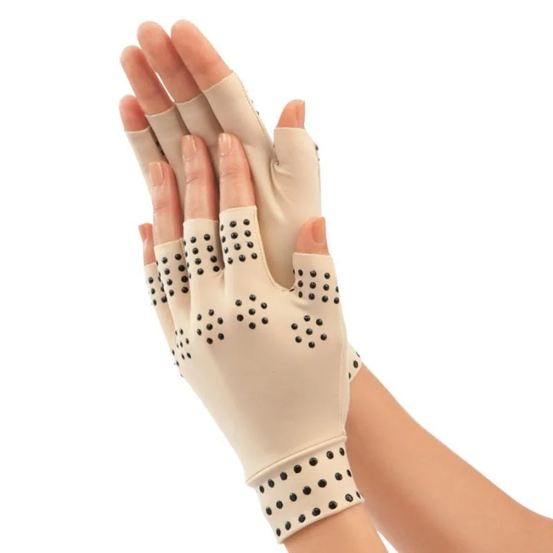 Guantes magnéticos de terapia de compresión para la salud, antiartritis, reumatoide, alivio del dolor de mano, Corrector de muñeca, masajeador de