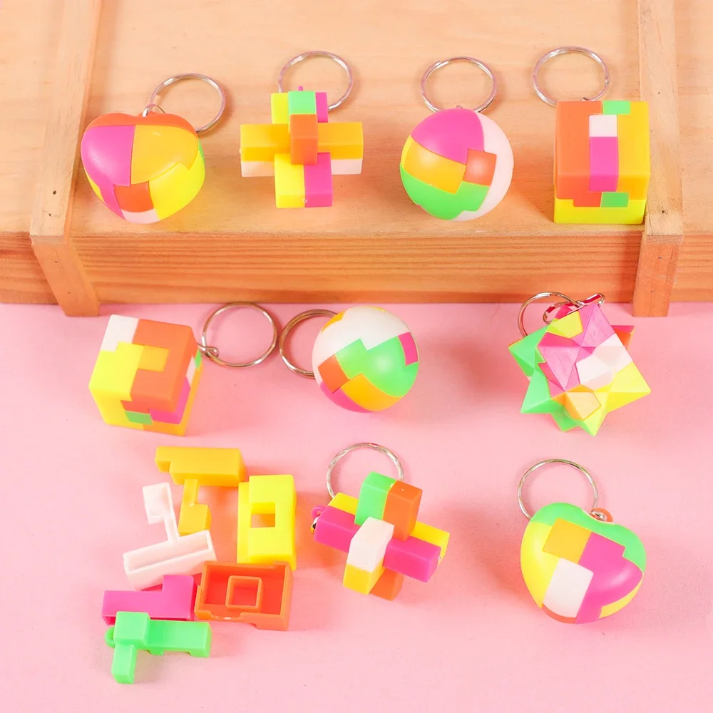 Mini rompecabezas de bolas de ensamblaje para niños, juguetes educativos antiestrés para niños, recuerdos de fiesta de cumpleaños, regalos de recompensa escolar, rellenos de Piñata, 10 piezas