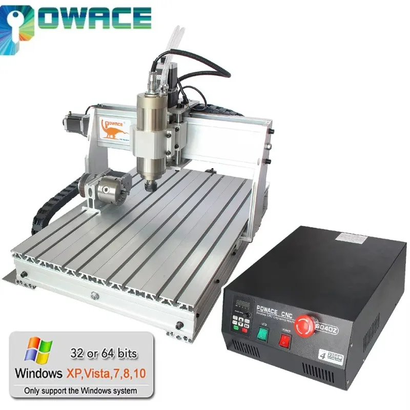 【Smart】【EU】4 USB 6040 Mach3 2.2KW 2200W CNC Router Engraving Milling Machine 110V Or 220V + Handwheel