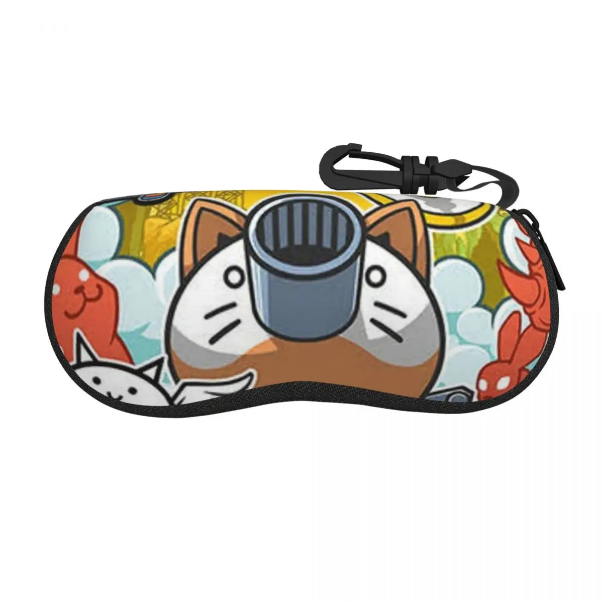 

Battle Cats Shell Glasses Case Protective Sunglasses Box Women Men Soft Eyeglass Bag Pouch