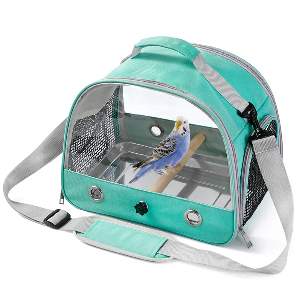 Bird Bag Portable Small Pet Bag Folding Mint Green Parrot  Carrier Small Pet Out Bag