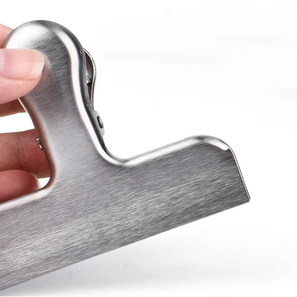 

6 pcs Stainless Steel Food Clips Sealing Clips For Snack Bags Chips Coffee Bread Powder Great Home Kitchen Helper 6.3X7.7Cm