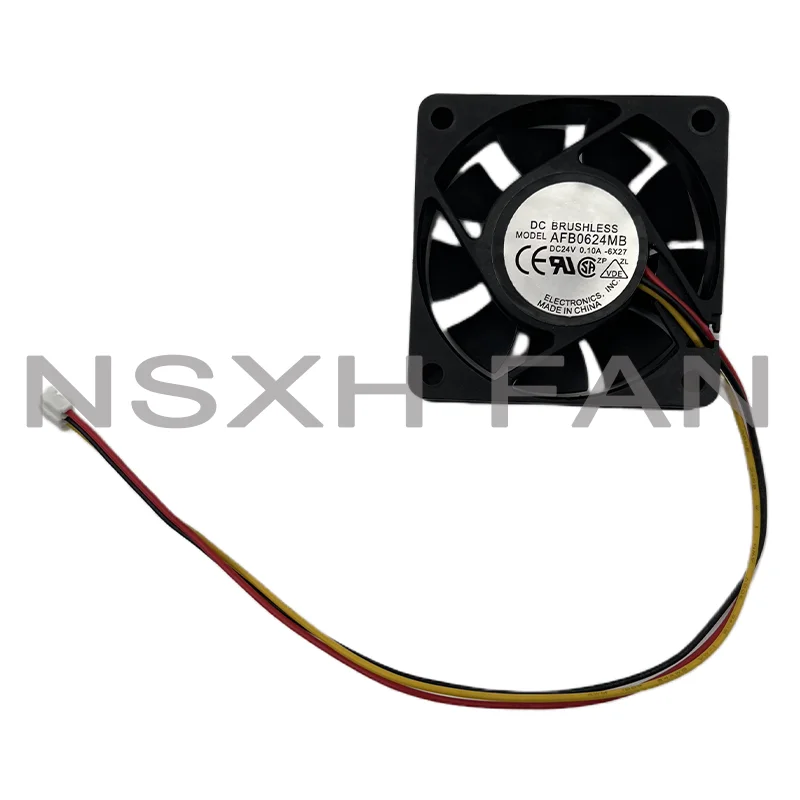 Electronics AFB0624MB F00 24V 0.10A 60x60x15mm 3-Wire Server Cooling Fan