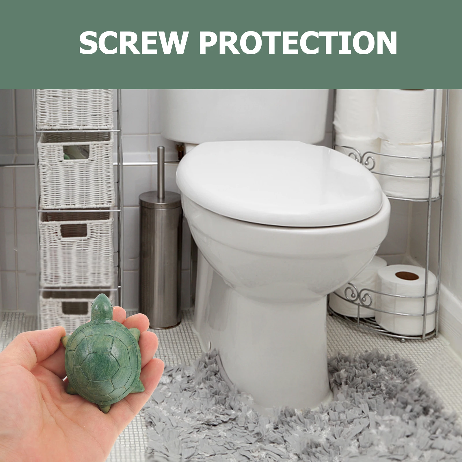 

2 шт. универсальные колпачки для туалетных болтов, черепаховые накладки, прочные колпачки с винтами для украшения дома, ванной комнаты, защитный винт