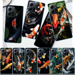 High End Ornamental Fish and Koi Carp Cover Case For Xiaomi Redmi Note 12S 12 11 Pro Plus 11T 11S 10 5G 10S 9 9T 9S 8 8T 7 5A Pr