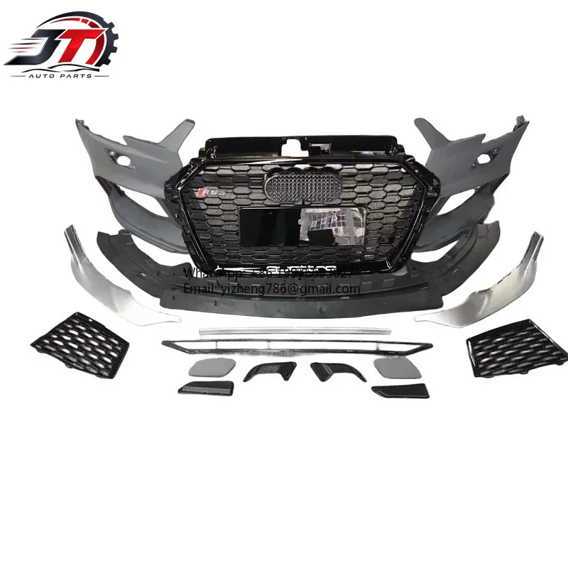 New style The Hot Wrap Kit is Available 2017-2021 Audi A3 Modified RS3 Body Kit Rear Bumper Tail Lip