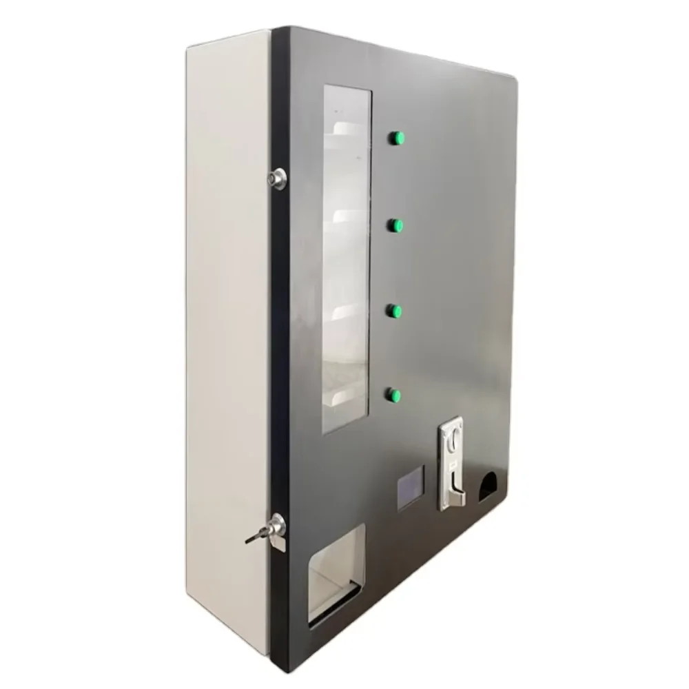 

Outdoor Use Small Size Multi Payment Wall Mounted Snack Drink and Food Candy Power Bank Vending Machine