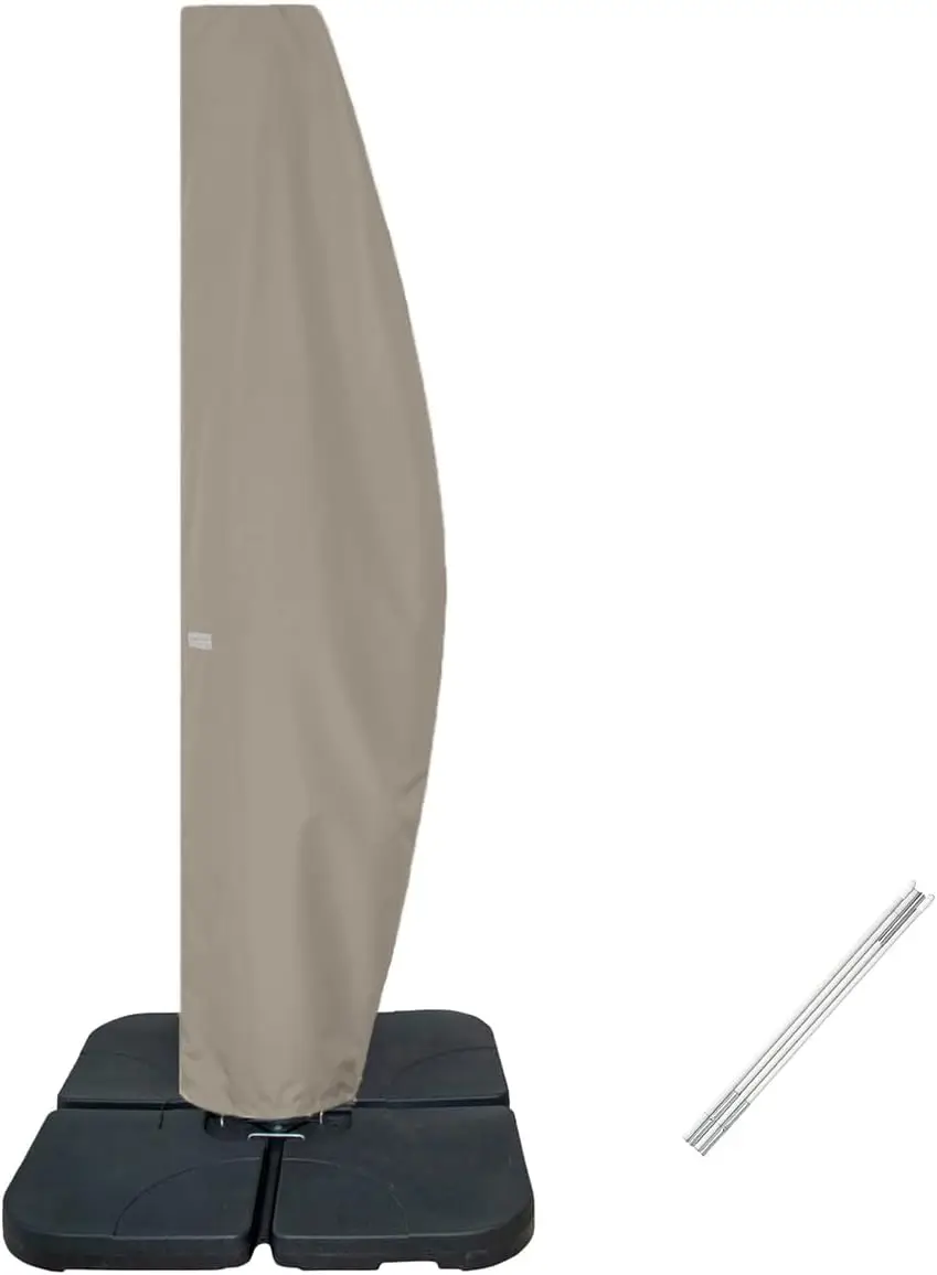

Waterproof Cover for 10-11ft Offset Umbrellas with Zipper, Wind-Resistant Outdoor Protection