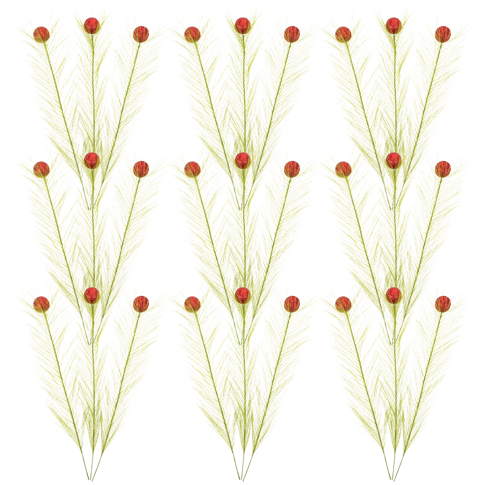 

30Pcs Fake Pampas Lifelike Artificial Greenery for Vase Indoor Floral Decoration Faux Pampas Grass