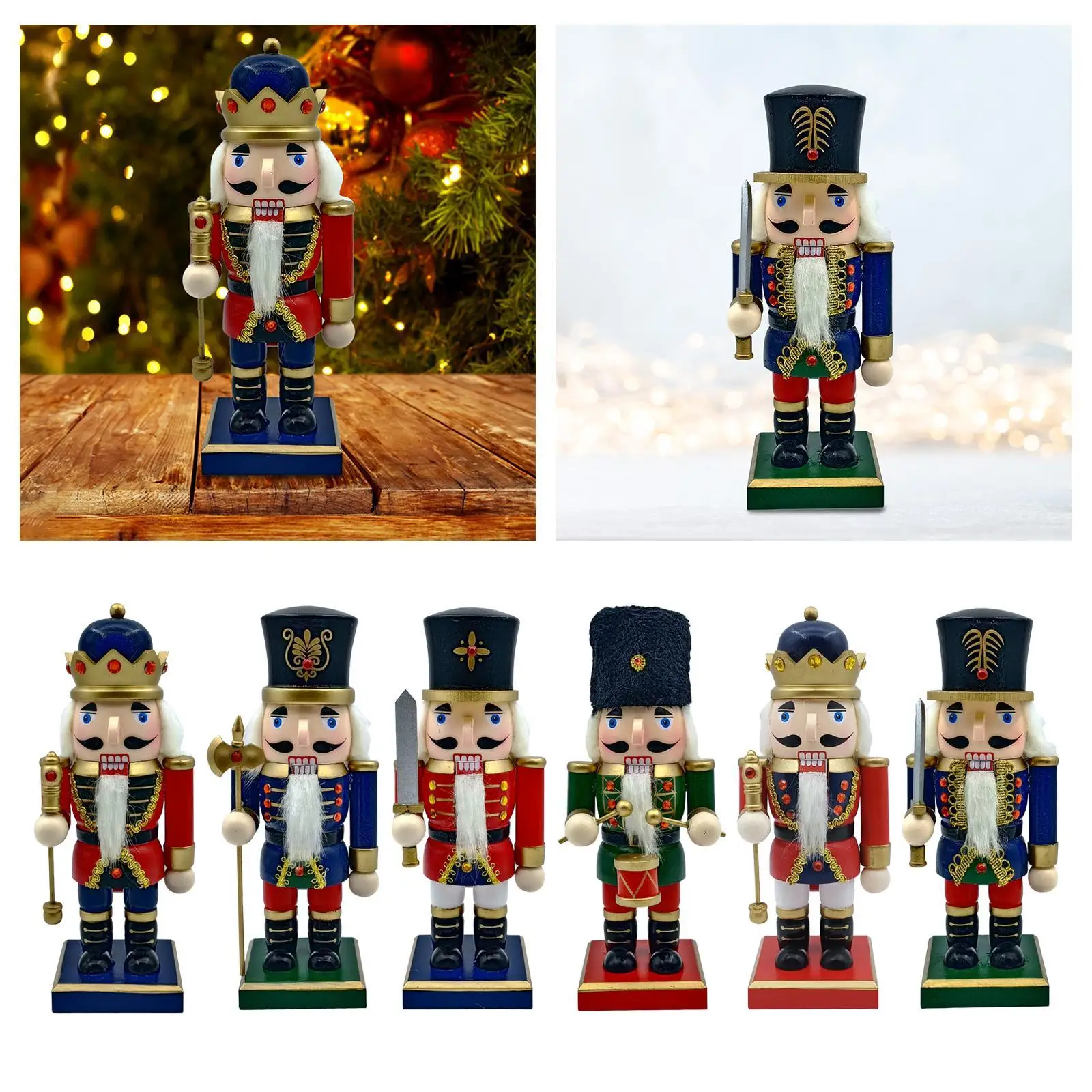 Festive Collectible Nutcracker Christmas Decoration Height 9