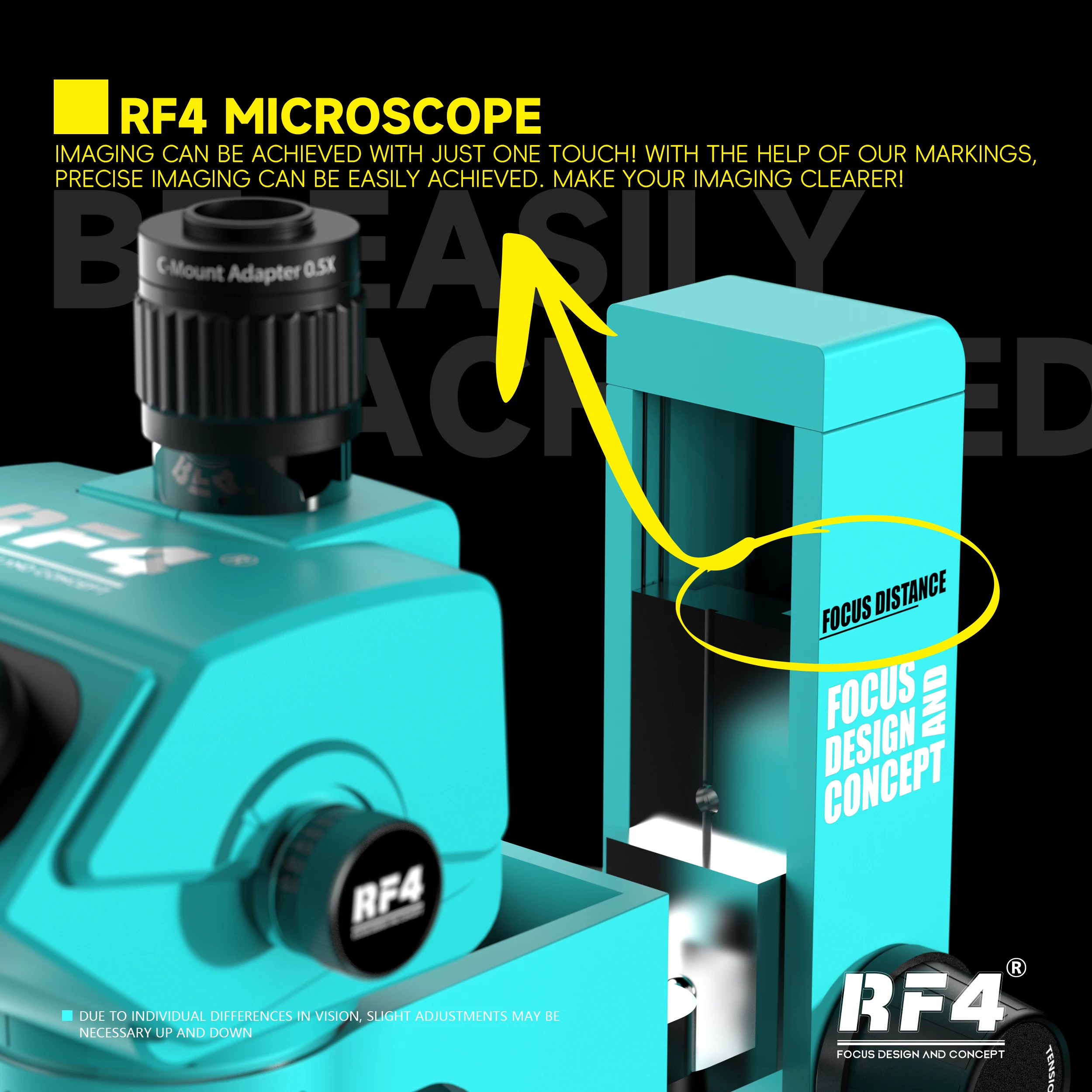 RF-6565PRO2 Designed A Clear Marking Line To Easily Achieve Clear Images After Installation, Making It An Efficient Microscope