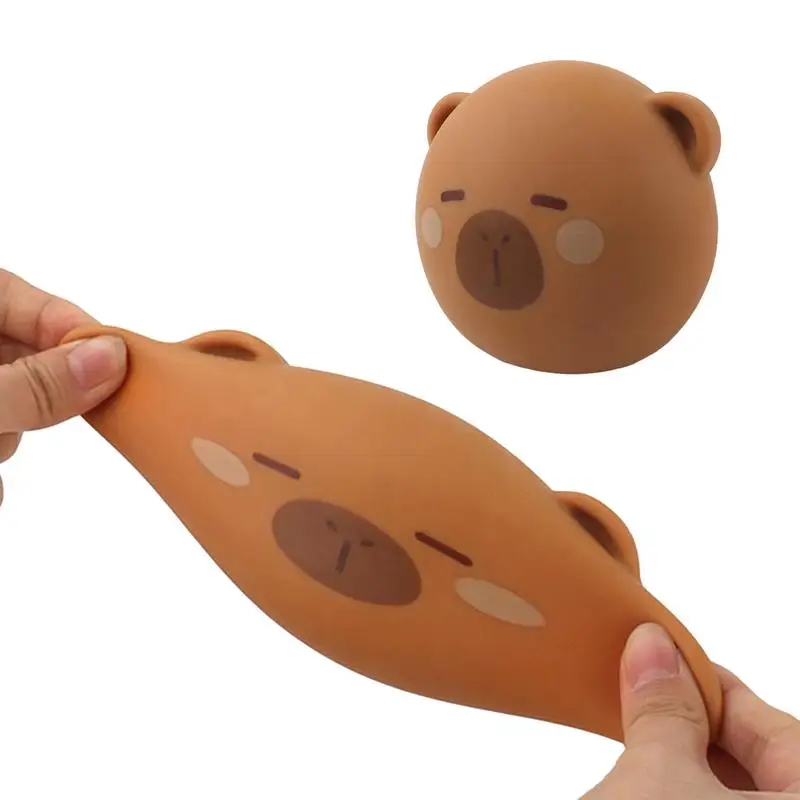 

Creative Squeeze Toy Sensory Cartoon Capybara Knead Toy Fast Rebound Relaxing Toy For Classroom Bedroom Living Room Airplane