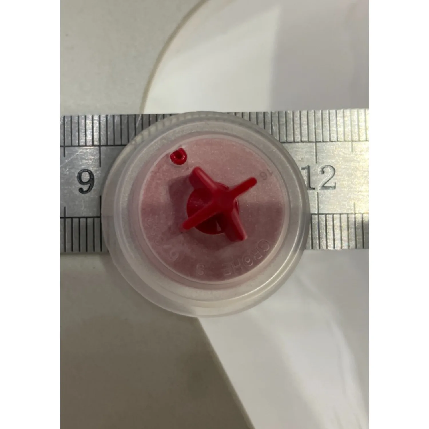 100 Pieces Concealed Toilet Tank Stop Valve Diaphragm Compatible with GROHE Wall Hung Toilet Stop Valve Red Cap 43758