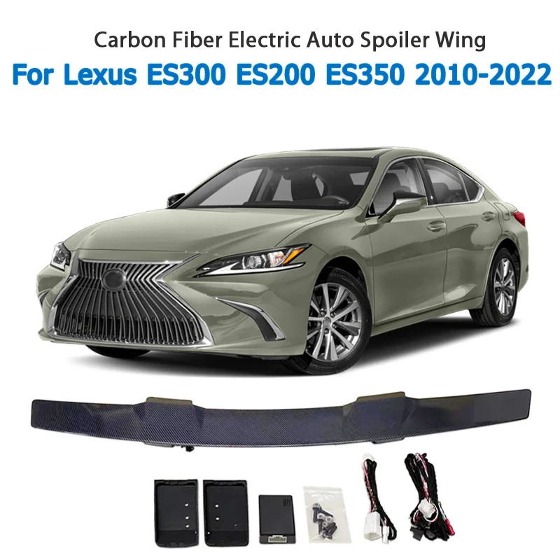 

Электрический спойлер для седана, спойлер из углеродного волокна, задний багажник автомобиля, багажник, спойлер для ES300 ES200 ES350 2010-2022