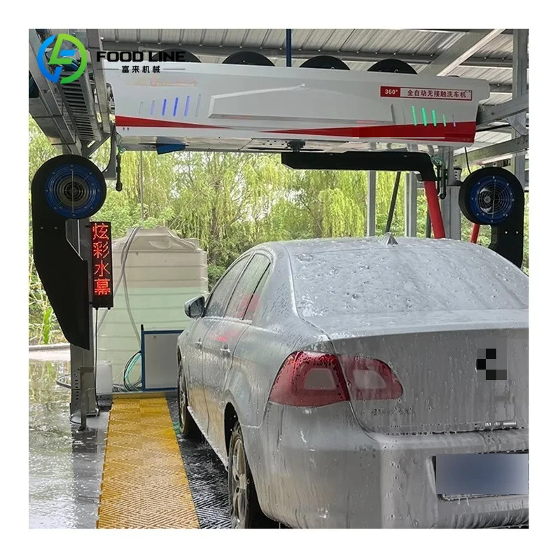 Custom 360 high pressure touchless car wash machine brushless no‑contact car wash equipment for gas station and car wash store