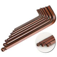 Hexagon Ball Head Screwdriver Hand Tools Hex Key Wrench 10mm 12mm 3mm 5mm 6mm 8mm Inner Hexagon L Shaped Metal Red