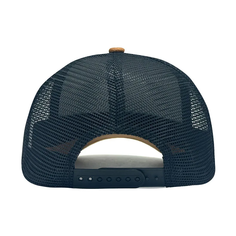 Individuell besticktes Logo Wildleder Trucker Cap Sommer Atmungsaktive Mesh Herren Baseballkappe Damen DIY Grafik Sonnenhüte – Detail 9