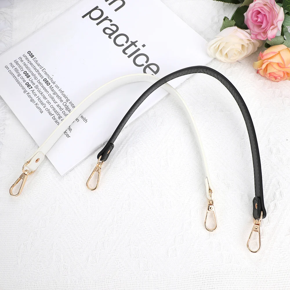 New Fashion Leather Bag Strap 46CM Short Straps For Handbags Shoulder Strap Handle Replaceable Belts For Bags Bag Accessories