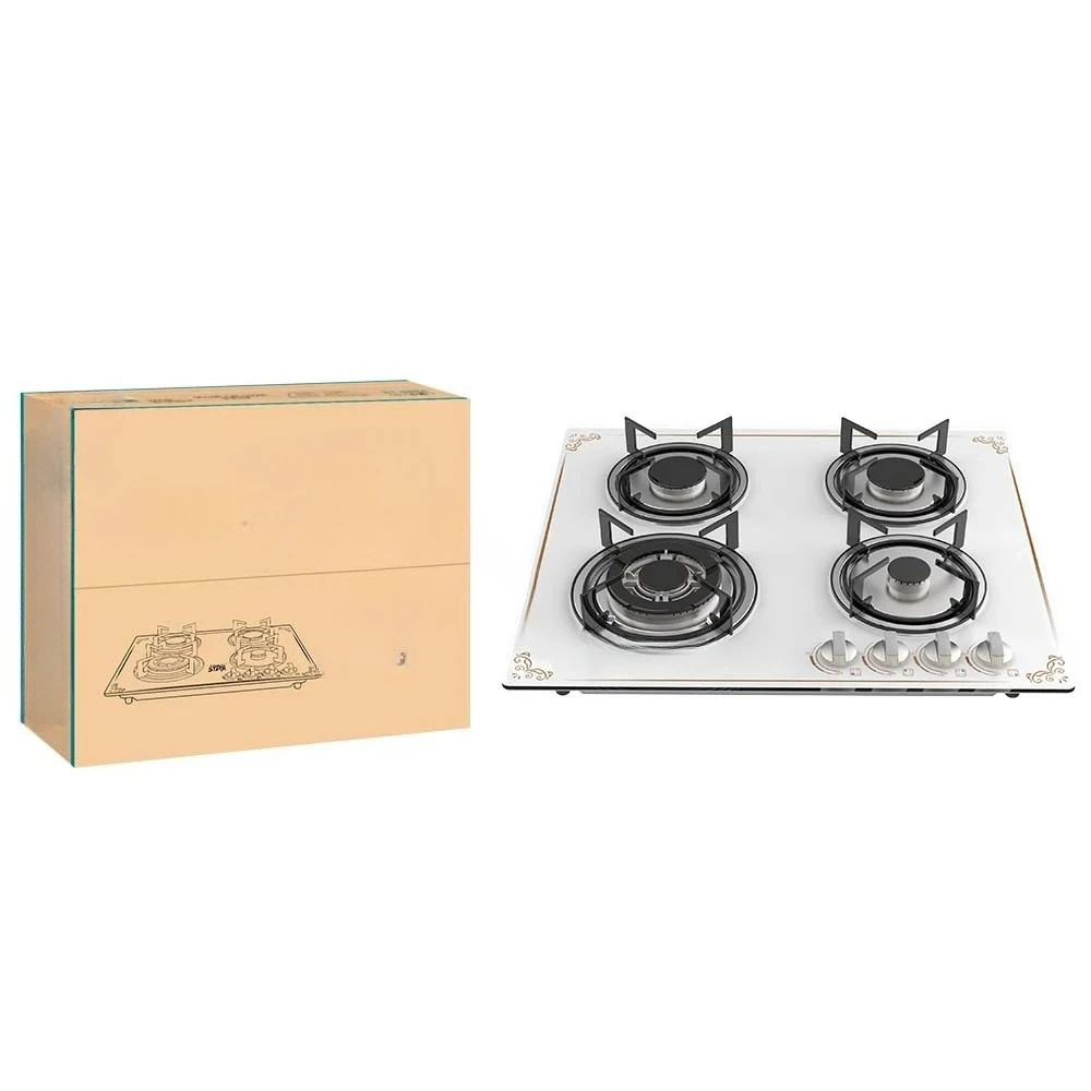 Household glass four stove liquefied gas stove embedded gas stove