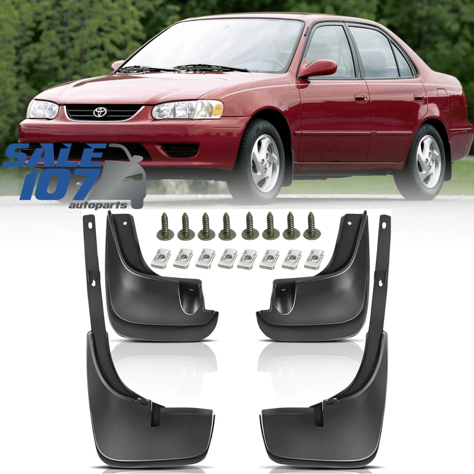 

Для 1998-2002 Toyota Corolla AE90 AE100 AE110 брызговики брызговики передние + задние x 4 шт.