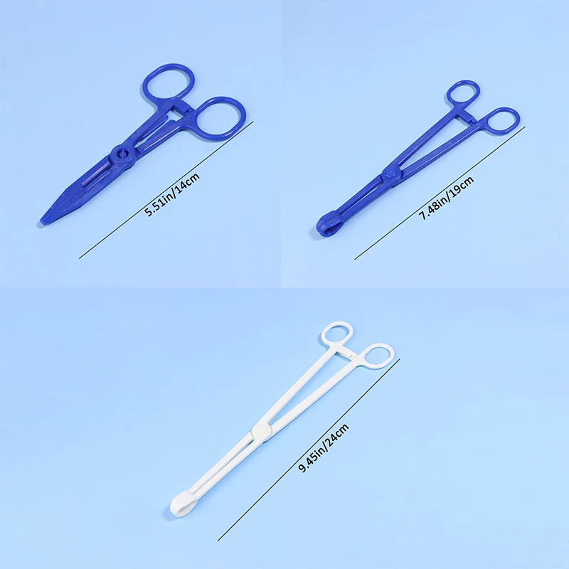 1Pc Disposable Sterile Slotted Round Navel Forceps Clamp Triangle Open Plier Ear Nose Lip Belly Body Piercing Forceps Tools