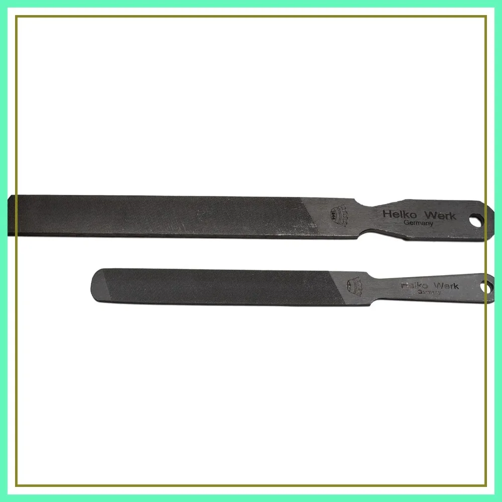 

Dual Sided Axe Sharpening File - Single-Cut & Cross-Cut Hand File for Axe Sharpener, Compact + Heavy Set