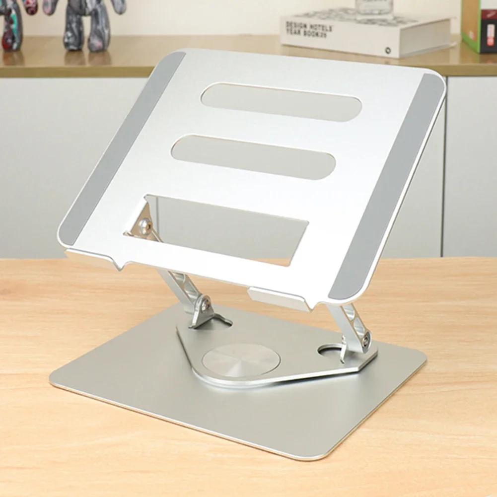 Tablet Stand 360° Rotation Foldable Bracket Hollowed Notebook Desktop Holder for iPad Phone Xiaomi Laptop Below 17 Inches