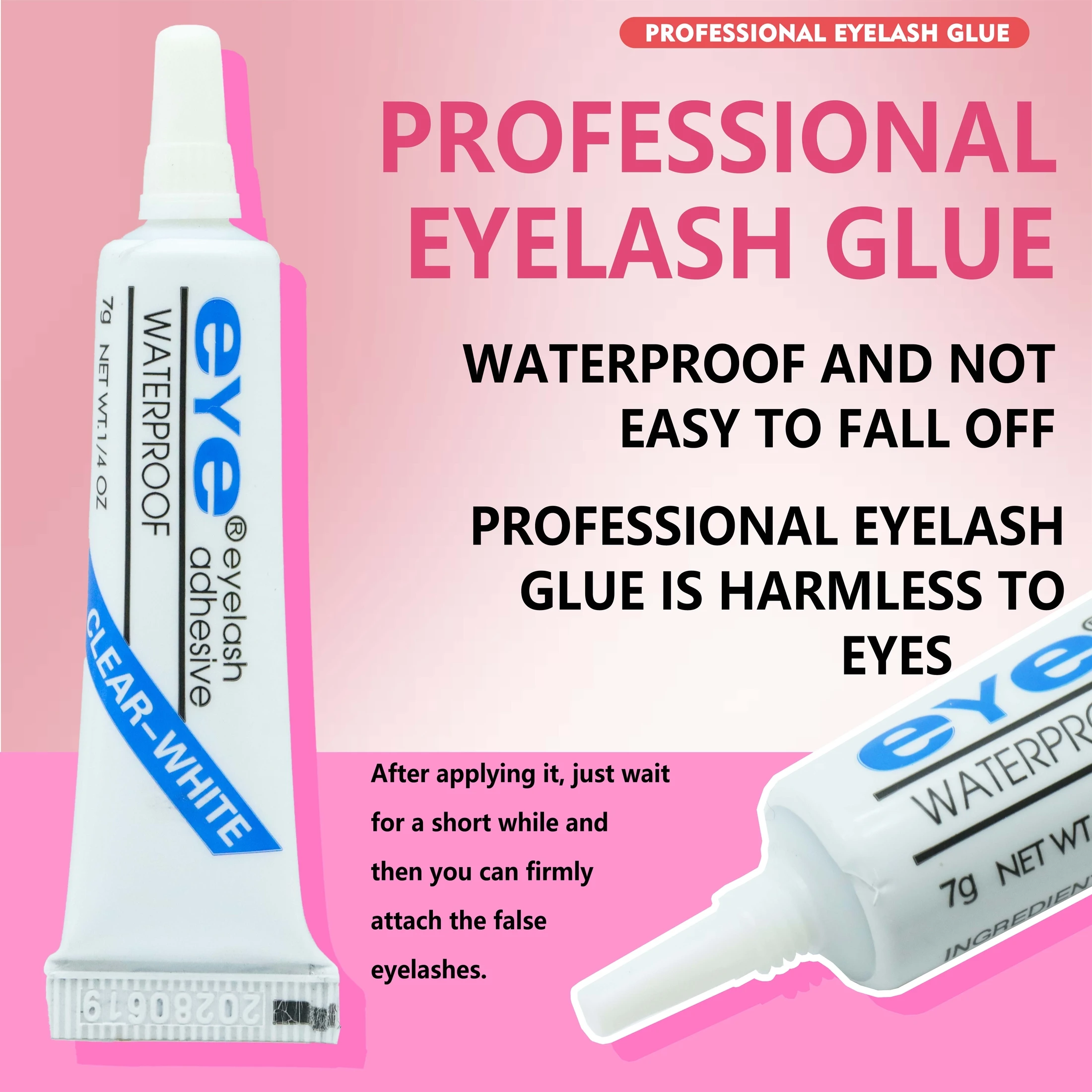 Kit de pestañas postizas de 160 racimos para Cosplay, pestañas postizas finas naturales con pegamento y pinzas, herramientas de extensión de pestañas DIY, punta de trigo