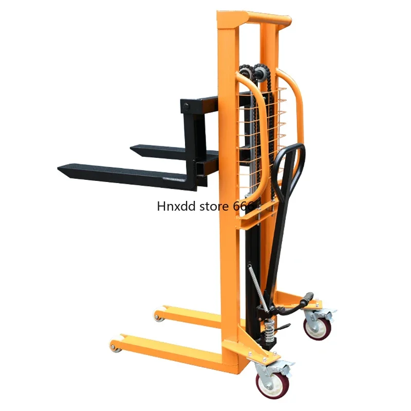 Manual hydraulic stacker portable lift small forklift