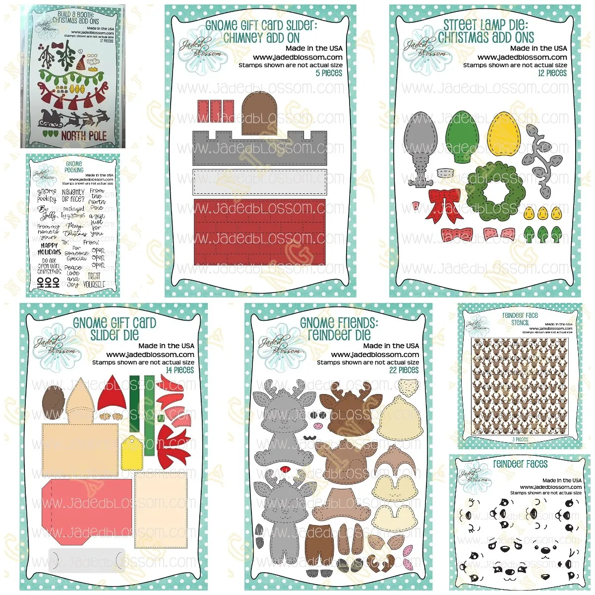 Gnome ของขวัญการ์ด Slider คริสต์มาสเพิ่ม Ons ตัดโลหะตายซิลิโคนแสตมป์ Stencil สมุดภาพลายนูนกระดาษการ์ดอัลบั้ม Craft