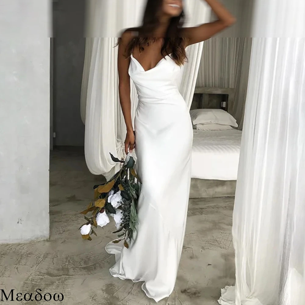 Vestido de novia Formal personalizado, sirena exquisita, Sexy, con cuello en V, fiesta nupcial, Jersey de lujo, vestidos de novia de media manga a la moda