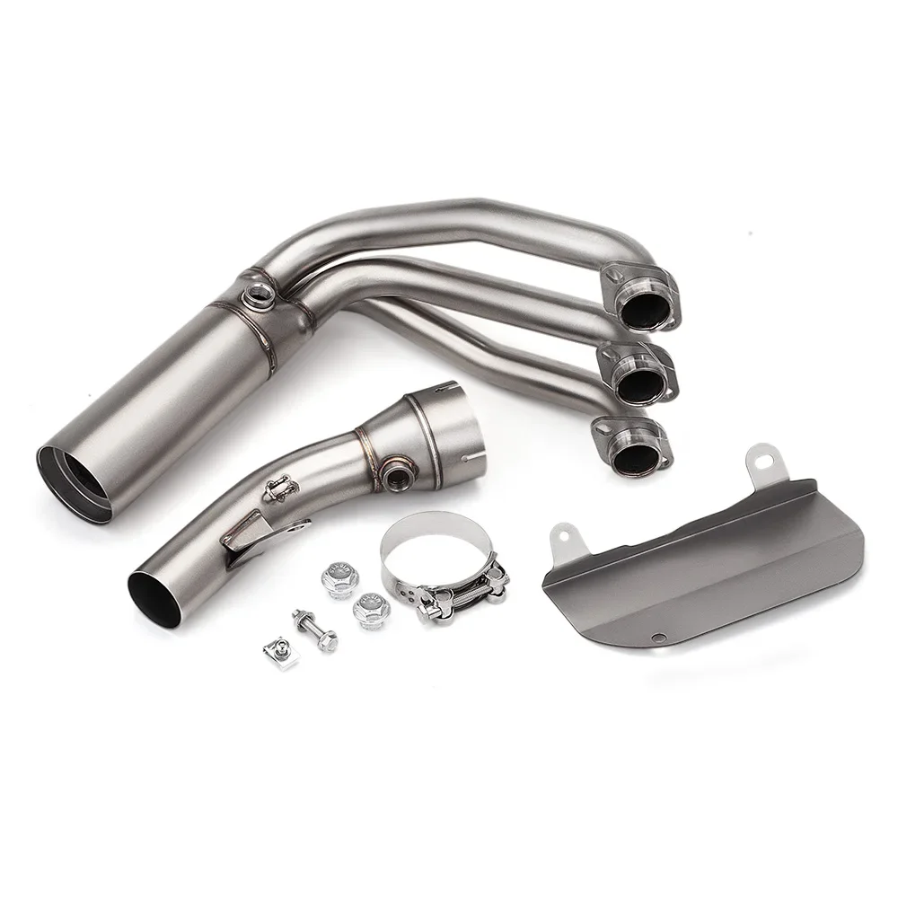 Motorcycle Exhaust Systems For 675SR 675SRR/NK Motorbike Stainless Steel Front Middle Exhaust Pipe Exhaust Pipes with 51mm