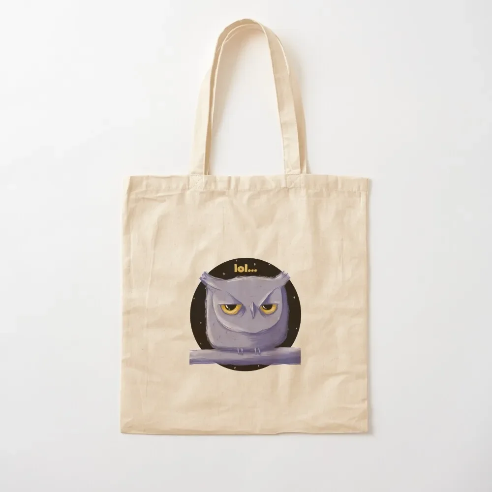 An amused owl Tote Bag Handbags Woman shopper bag cloth bag woman