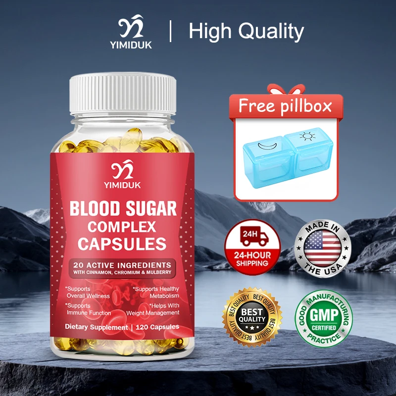 

Blood Sugar Capsules, for Energy & Overall Wellness, , Promotes Immune System, GMP Certified, Non-GMO