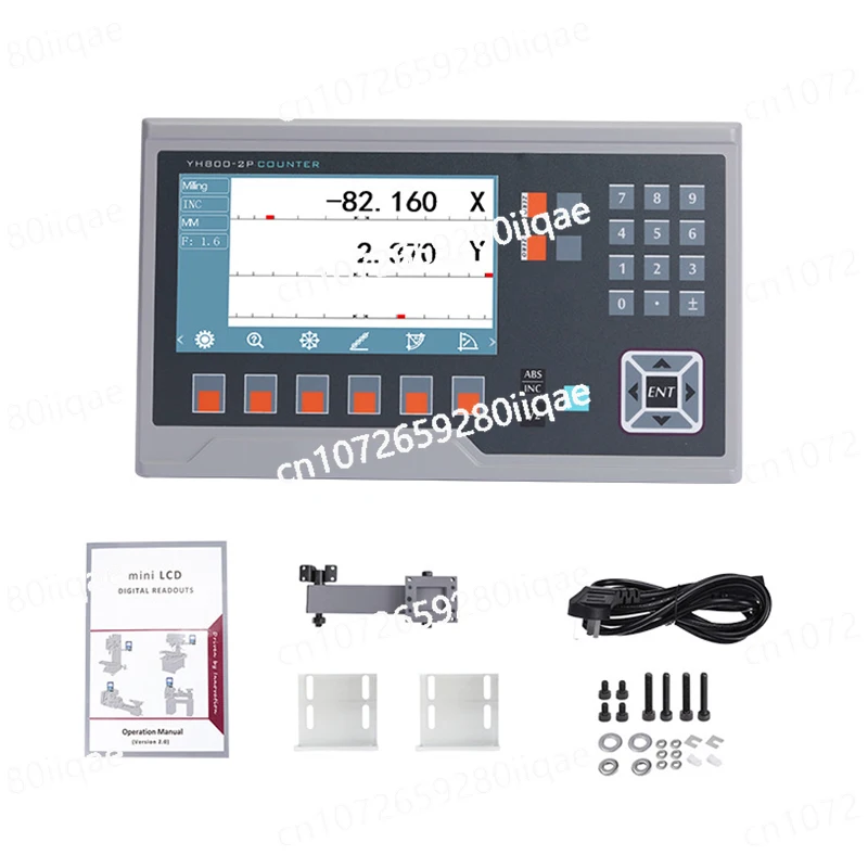 شاشة LCD كبيرة DRO 2 3 4 5 محور قراءات رقمية 13 لغة عرض YH800-2P YH800-3P YH800-4P YH800-5P TTL DB9