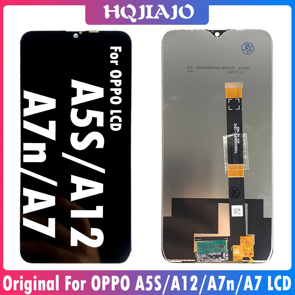 6.2'' Original For OPPO A5S AX5s CPH1909 LCD Display Touch Screen Digitizer Assembly For Oppo A7 A7n A12 LCD Display Repair Part