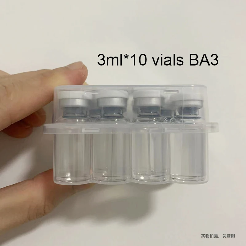 3ml*10 viales BA3 Ampoule Essence Skincare Serum Sample (El color de la tapa del frasco es aleatorio)