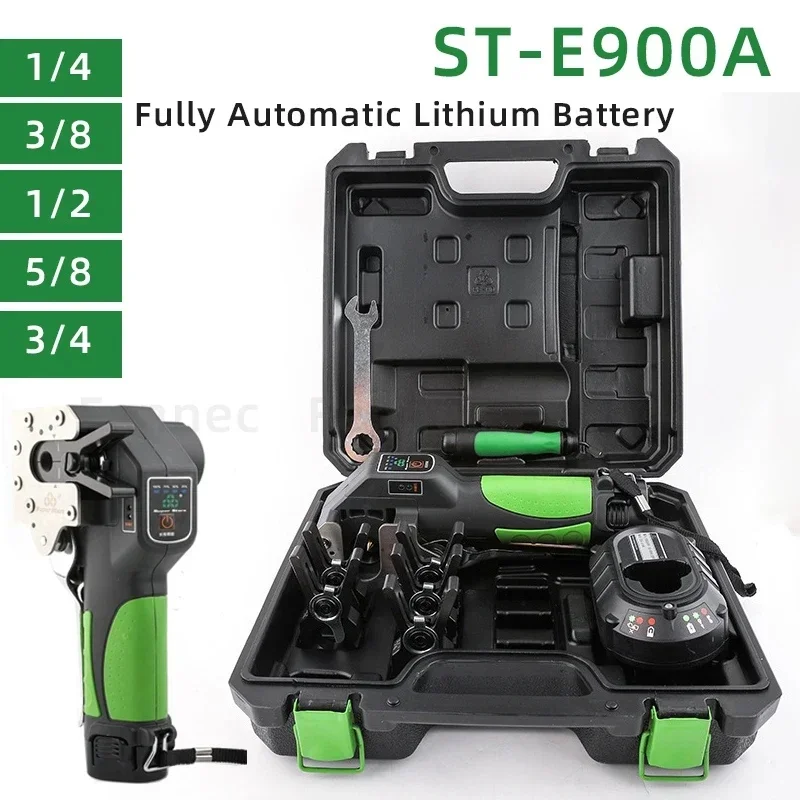 ST-E900A Lithium Battery Electric Flaring Tool Copper Pipe Expander for Air Conditioner